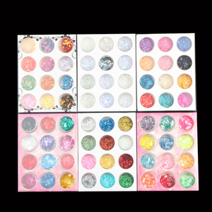 15 <span class=keywords><strong>diseños</strong></span> 2D estilo francés belleza <span class=keywords><strong>uñas</strong></span> arte pegatina brillante colorido plástico decoración para <span class=keywords><strong>uñas</strong></span> - Product Image 3