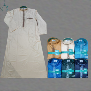 Nuevo <span class=keywords><strong>Estilo</strong></span> de Thobe Islámico de Qatar <span class=keywords><strong>para</strong></span> <span class=keywords><strong>Hombre</strong></span> con <span class=keywords><strong>Pantalones</strong></span> - Conjunto de Jubbah Abaya Musulmana de Manga Larga, Túnica <span class=keywords><strong>para</strong></span> Oración del Eid, Caftán Árabe Dishdasha - Product Image 1