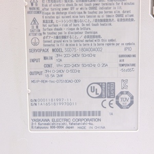 ไดรฟ์ SGD7S-180A00A002 ซีกม่า-7 ซีรีส์ เครื่องขยายสัญญาณ AC สำหรับอุปกรณ์อัตโนมัติ SGD7S-180AA0A - Product Image 2