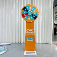 Roue de la chance en métal pour événements, jeu de la roue de la chance, roue de la chance à tourner pour gagner, location pour fêtes publiques, équipement de terrain de jeux intérieur