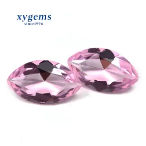 Wholesale Glass Diamonds Pink Stone Marquise Cut Glass Gems