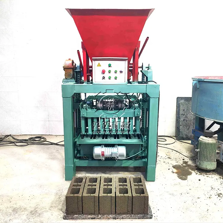 Industrie-Hohlblockmaschine auf den Philippinen Preisliste halbautomatischer Bodenbelagziegelhersteller ganze Produktionslinie
