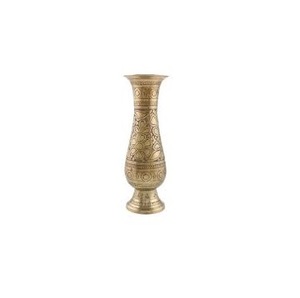 Metal Flower <b>Vases</b> <b>Gold</b> Finished Abstract Textured Metal <b>Vase</b> For Indoor Home And Office Use - Product Image 3