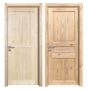 Puertas Corredizas Interiores de Madera de <span class=keywords><strong>Pino</strong></span> Sólido Modernas de Alta Calidad, Diseño Personalizado de Fabricante Chino - Product Image 4
