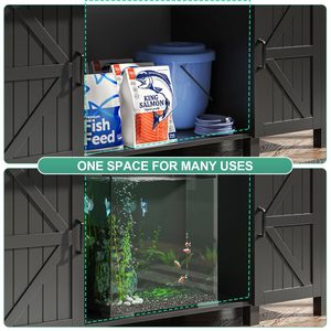 <span class=keywords><strong>ตู้</strong></span>เก็บของสแตนเลสทรงสี่เหลี่ยมผืนผ้าสีดำสำหรับตู้ปลา ทนทาน พร้อมช่องเสียบปลั๊กไฟ เหมาะสำหรับบ้าน สำนักงาน <span class=keywords><strong>ตู้</strong></span>เลี้ยงเต่าและสัตว์เลื้อยคลาน - Product Image 6