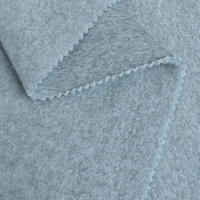 Fábrica al por mayor hilo teñido cáñamo gris 350gsm 100% poliéster un solo lado cepillado francés Terry Fleece Sudadera con capucha tela