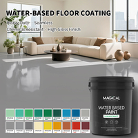 Kit de peinture époxy pour sols hospitaliers à base d'eau, anti-corrosion, brillant, auto-nivelant, personnalisé, importé, vente en gros à prix abordable