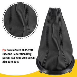 Swift Manual Leather Gear <b>Shift</b> <b>Knob</b> Cover Dust Proof For Suzuki Chang'an Car - Product Image 2