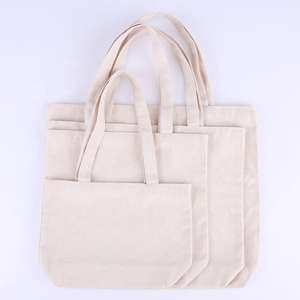 Bolsa de compras reutilizable de lona de color sólido personalizada OEM de alta calidad con impresión. - Product Image 2