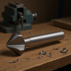 ก้านทรงกระบอกเคลือบ3ร่อง DIN 335 C Take 90องศา Countersink hss Co tialn - Product Image 3