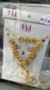 1113 Xu Ping bijoux élégant haute lumière luxe célébrité tempérament collier boucle d'oreille ensemble de deux pièces