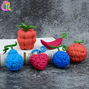 One Pieced Devil Fruit Cursed Fruit Action Figure Collection Toys Doll Christmas Gift 6cm 4set