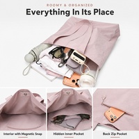 Sac à main de bureau pour femmes de haute qualité, sac à bandoulière, sac fourre-tout, design avec fermetures éclair, grande capacité, durable, léger
