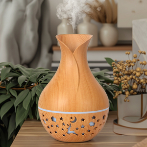 New hoa siêu âm độ ẩm & khuếch tán nhựa USB có thể sạc lại hộ gia đình xách tay 7-màu LED chiếu sáng - Product Image 1