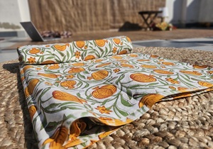 Tissu de coton indien doux fait à la main moderne Floral Jaipur Block Print Tissu Block Print Dress Matériel Tissu de coton indien - Product Image 4