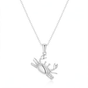 Amy Amy <b>Crab</b> Pendant Necklace Silver Plated Alloy Chain For Women Gift Everyday Wearing Fashion Jewelry - Product Image 3
