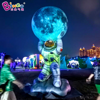 Astronaute gonflable géant personnalisé LED Moon pour la publicité, les décorations de scène et de concerts