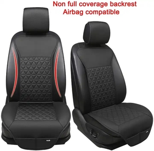Housses de siège de <span class=keywords><strong>voiture</strong></span> en cuir PU de luxe Protecteurs universels pour sièges <span class=keywords><strong>avant</strong></span> avec motif Triangle <span class=keywords><strong>Housse</strong></span> de <span class=keywords><strong>protection</strong></span> de <span class=keywords><strong>voiture</strong></span> intérieure - Product Image 3