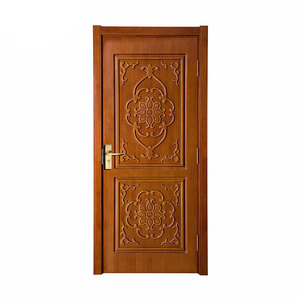 Chine usine kerala porte conceptions Inde maison porte nature solide porte principale en bois de teck prix - Product Image 1