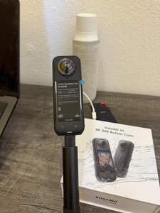 Insta 360 X5 Nouvelle caméra d'<span class=keywords><strong>action</strong></span> 360°, pack essentiel, 2290 mAh, vidéo 8K, étanche à 30 m, panoramique, sport, caméra grand angle 8K - Product Image 3