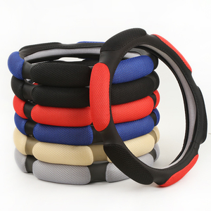 <span class=keywords><strong>Funda</strong></span> para <span class=keywords><strong>Volante</strong></span> de Coche de Cuero de Color Deportivo de Diseño Nuevo, Accesorio de Moda Universal - Product Image 1