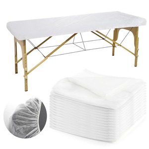 Sábanas Desechables Ajustables de Tela No Tejida, Transpirables, Portátiles, con Elástico, Blancas, Suaves, Cómodas y Amigables con la Piel para Spa - Product Image 2