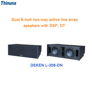 Thinuna L-208-DN Outdoor Professional Audio Concert Stage Sound System Dual <strong>8</strong> Inch Active Line <strong>Array</strong> Speakers With Dante <strong>DSP</strong> - Product Image 3