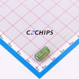 ตัวเก็บประจุอิเล็กโทรไลต์อะลูมิเนียมแบบ Through-Hole รุ่น GR476V063E11RR0VL4FP0 ขนาด D6.3xL11 มม. 47uF -10%~+20% 63V 2.5 มม. - Product Image 1
