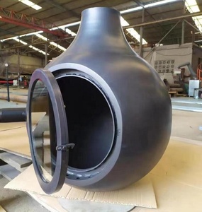 Caminetto a <span class=keywords><strong>Legna</strong></span> Sferico Unico Personalizzato con Condotto di Scarico Integrato. - Product Image 3