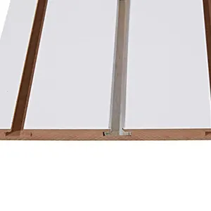 Top Quality Durable Melamina Fibra perfurada Board Grooved Acústico Painel Branco Board