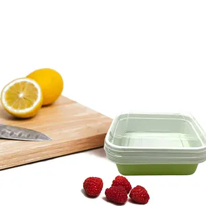 Plastic PP Take Away Lunch Box Disposable Heat Resistant Microwavable Deli Food Container With Lids