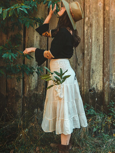 Falda Maxi Elástica con Cintura Ajustable para Mujer, Diseño de Capas Sueltas con Bolsillos Laterales, Imprescindible para Citas Diarias y Escapadas de Verano - Product Image 2