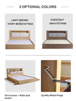 127105 Quanu hochwertige Holzbett möbel moderner Kingsize-Bett rahmen Luxus mit Stauraum