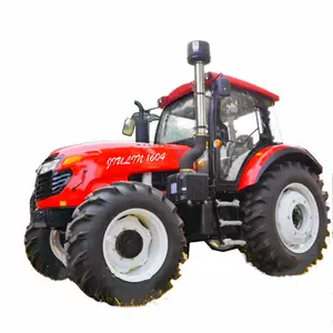 JIULIN 90HP 100hp 120hp 150hp 4WD Tractor agrícola para agricultura con Rops/dosel/Cabina AC, cargador frontal hecho en China