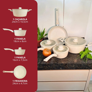 High Quality <b>Pot</b> Pan Silicone Glass Lids Soft Touch Handle Non Stick 7 Piece Aluminium Ceramic Cookware <b>Set</b> - Product Image 2