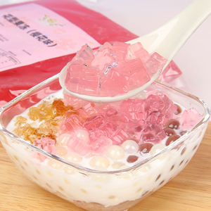 Cherry Blossom Flavored Instant Sobremesa Bebidas Estourando Boba <span class=keywords><strong>Jelly</strong></span> Bolas em Garrafa de Leite Chá - Product Image 2