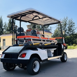 Carrello da Golf Elettrico Personalizzato per il Mercato Africano Francopone della Guinea con Barella Medica - Product Image 4