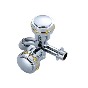 New Model Chrome Plated New Model Double Handles Water Tap For Washing Machine