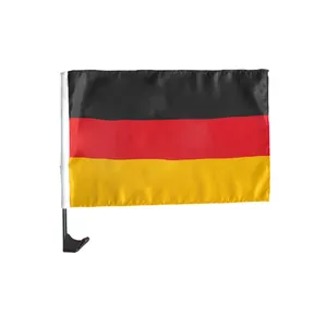 विभिन्न देशों का जर्मनी ध्वज आउटडोर 30 x 45 सेमी बैनर प्लास्टिक स्टिक कार विंडो ध्वज