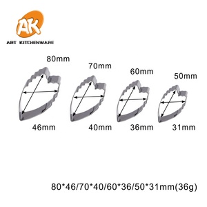 Moshak — couteaux de cuisine à fleurs de <span class=keywords><strong>pivoine</strong></span>, outils de Fondant pour la décoration de gâteaux, ensemble de couteaux à biscuits, se26 - Product Image 4