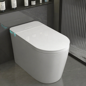 Thông Minh Kéo Dài Bát Nhà Vệ Sinh Nước Nóng Gốm Cảm Biến Điều Khiển Từ Xa Siphonic S Bẫy Tiên Tiến Ghế Sưởi Ấm Dual-tuôn Ra Sàn Gắn - Product Image 3