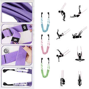 Flessibilità trazione multifunzione barella Strap Assist Training vita Back Stretch Band Yoga swing Yoga amaca con porta Anch - Product Image 2