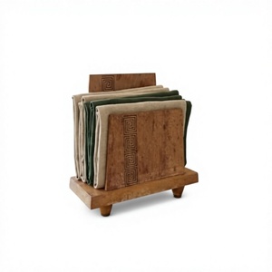 AZ ENTERPRISES Modern Freestanding Wood <b>Tissue</b> <b>Box</b> and Napkin <b>Holder</b> for Home Hotel Restaurant Use - Product Image 6