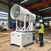 Pulvérisateur d'eau portable de 40 m avec brume fine pour le refroidissement des champs agricoles