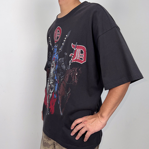 Camisetas de Manga Corta Q.J.STAGE, Estilo Urbano, Personalizadas, OEM, DTG, al por Mayor, de Tela Gruesa, Estilo Casual Holgado para Verano - Product Image 2