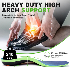 Bán buôn dụng cụ chỉnh hình chân phẳng chỉnh vòm hỗ trợ unisex thể thao hấp thụ sốc thoáng khí chỉnh hình lót - Product Image 2