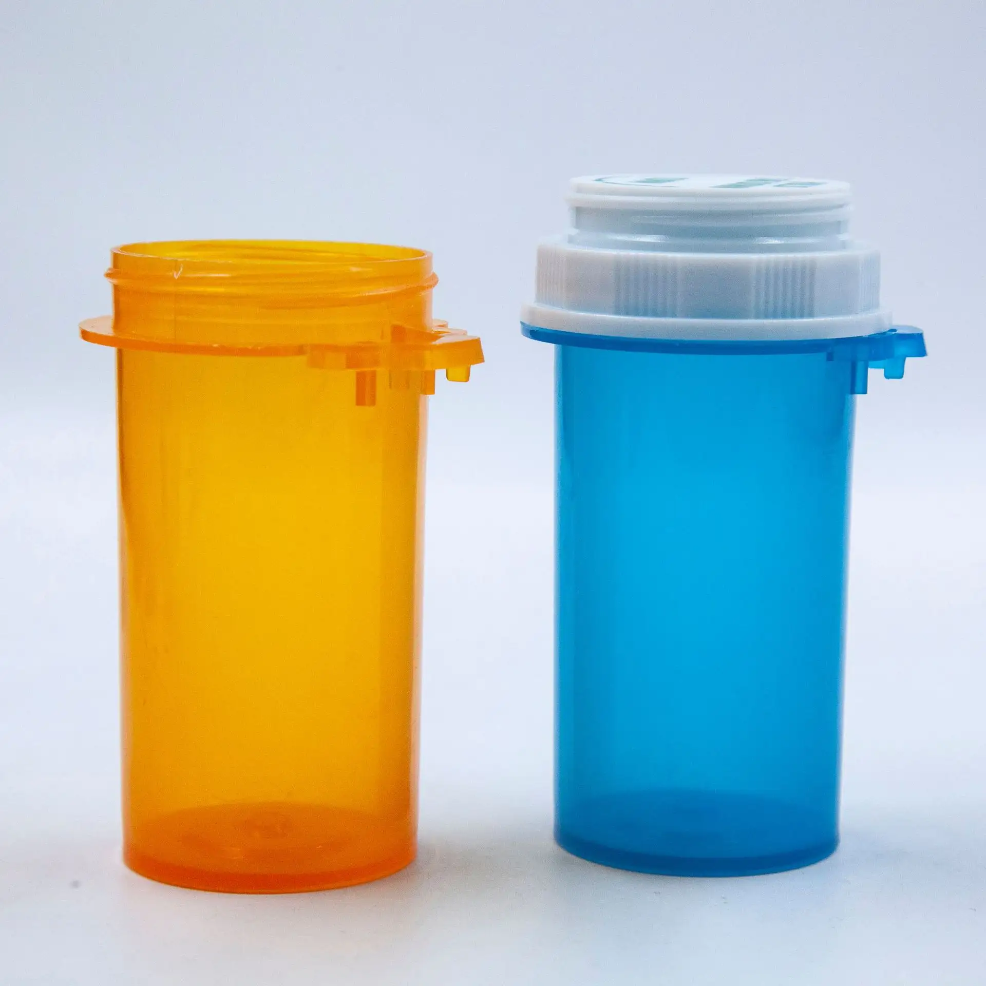 Frascos de plástico dram, garrafa de plástico rx, resistente à criança, 10, 30, 60 dram