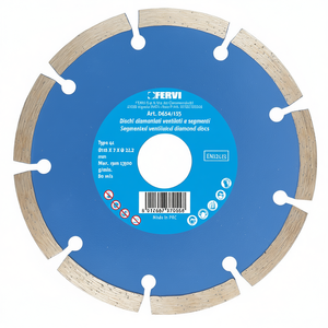 Disco de diamante segmentado y ventilado Fervi de 115 mm, tipo 41, para corte de hormigón - Product Image 2