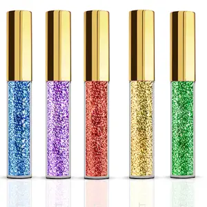 Personalize rótulo privado maquiagem cosmético delineador líquido de glitter à prova d' água