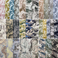OEM ODM Moyen-Orient écharpe sheilas Hijab foulard voile tissu marbre noir et blanc imprimé numériquement robe abaya crêpe tissu